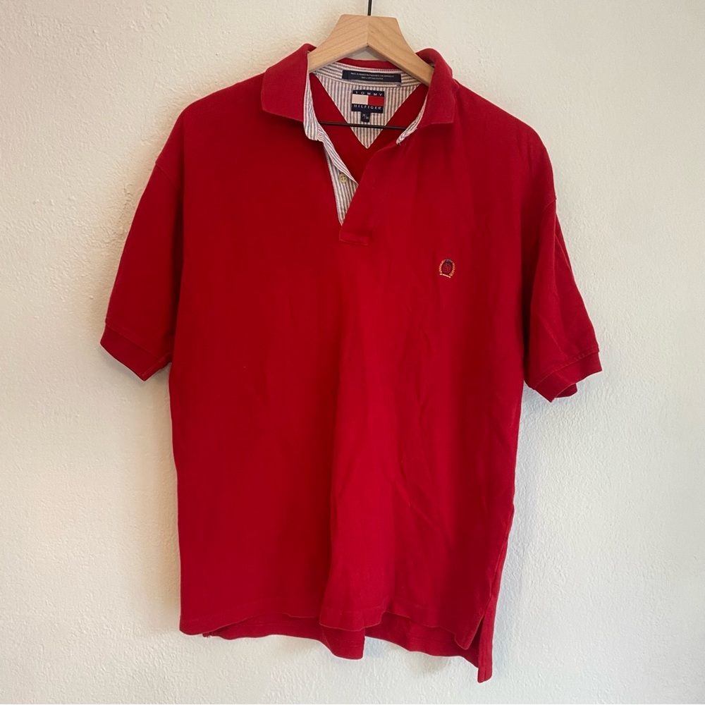 Tommy Hilfiger Red Polo Shirt